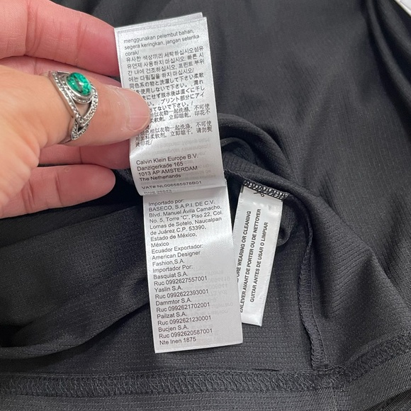 NWT Men’s X-Small Calvin Klein Short Sleeve Quick Dry Stretch Tee In Black - Picture 9 of 9